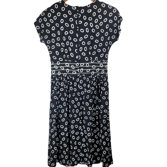 Vintage 80's-90's High Fashion Printed A-Line Dress Large - Picture 3 of 10